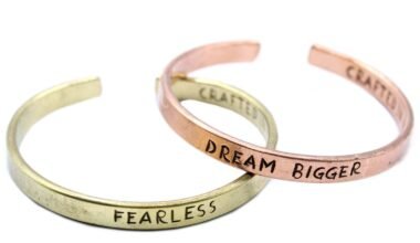 Inspirational Copper Bracelet