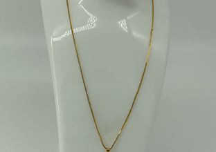 Gold Necklace and Earrings