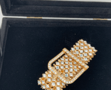 Gold Belt Buckle Style Bracelet