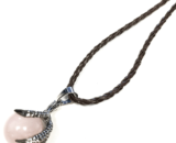 Small Dragon Claw Pendant - Rose Quartz