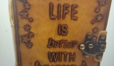 Leather Tan Journal Lockable Notebook