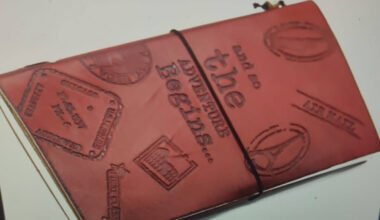 Handmade Leather Journal in Red